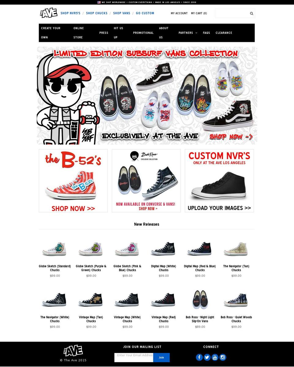 theavelosangeles.com shopify website screenshot
