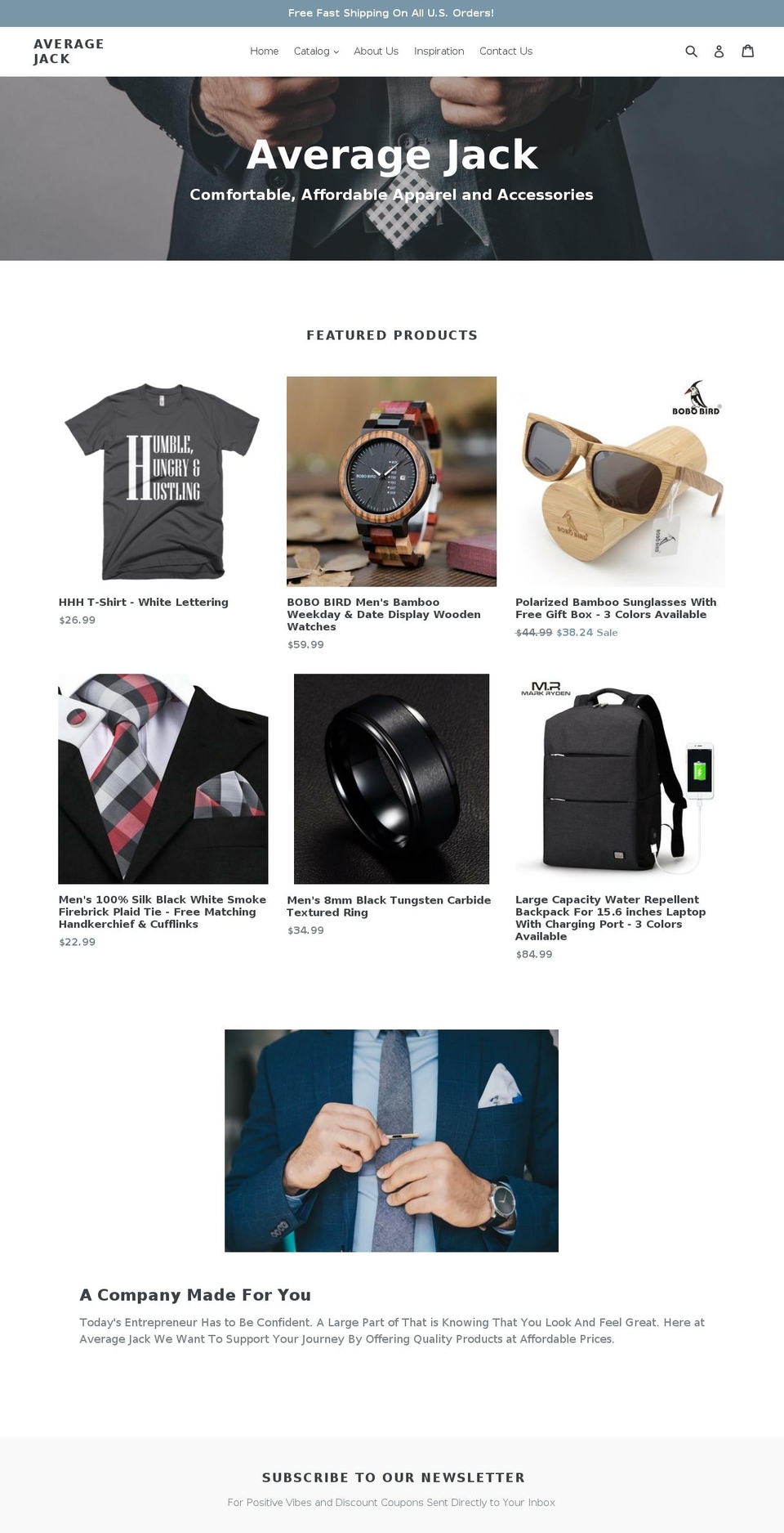 theaveragejack.com — Shopify storefront screenshot