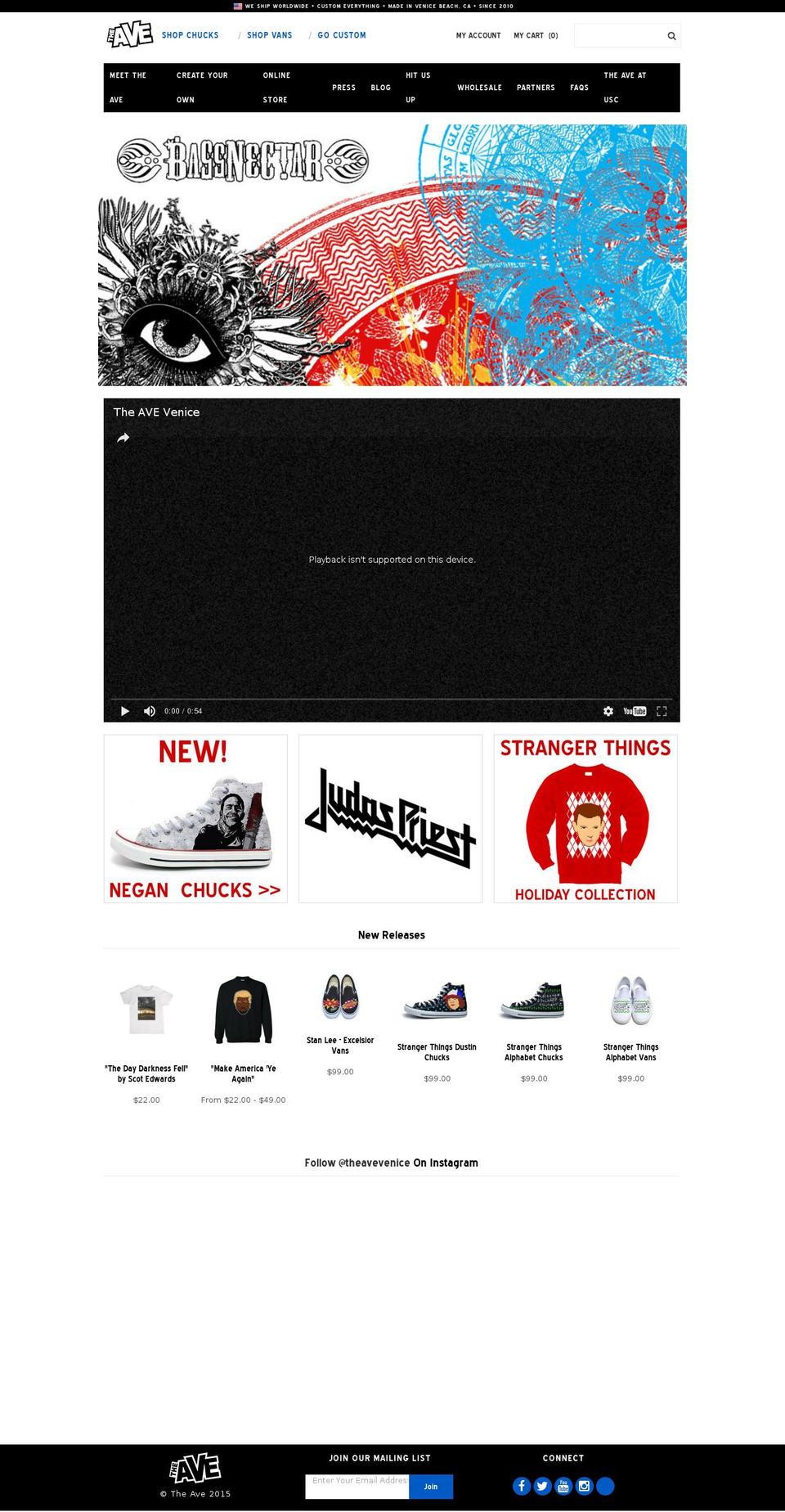 theavevenice.com shopify website screenshot