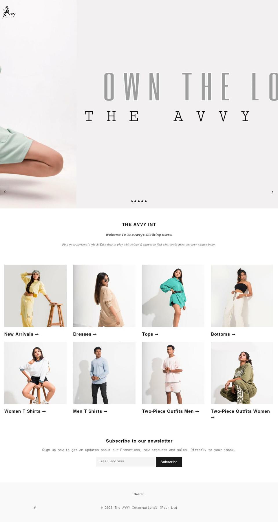 theavvy.com shopify website screenshot