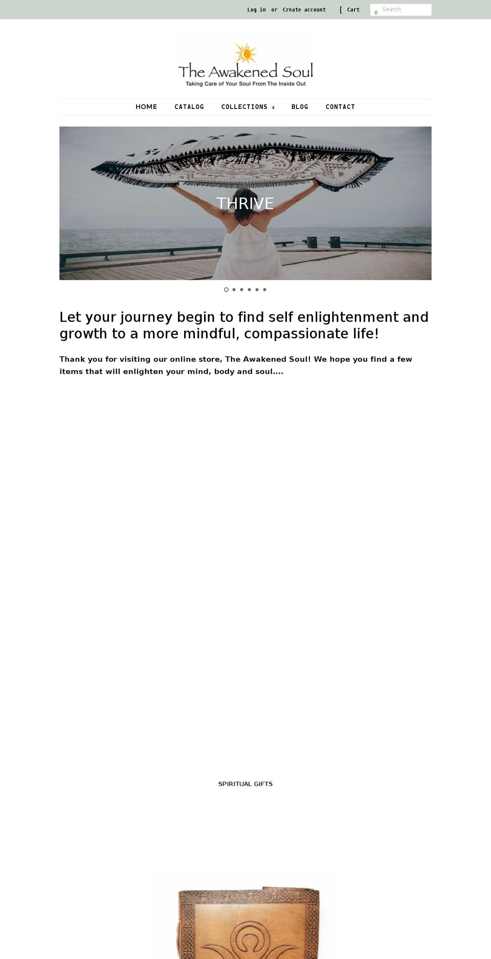 theawakenedsoul1111.com shopify website screenshot