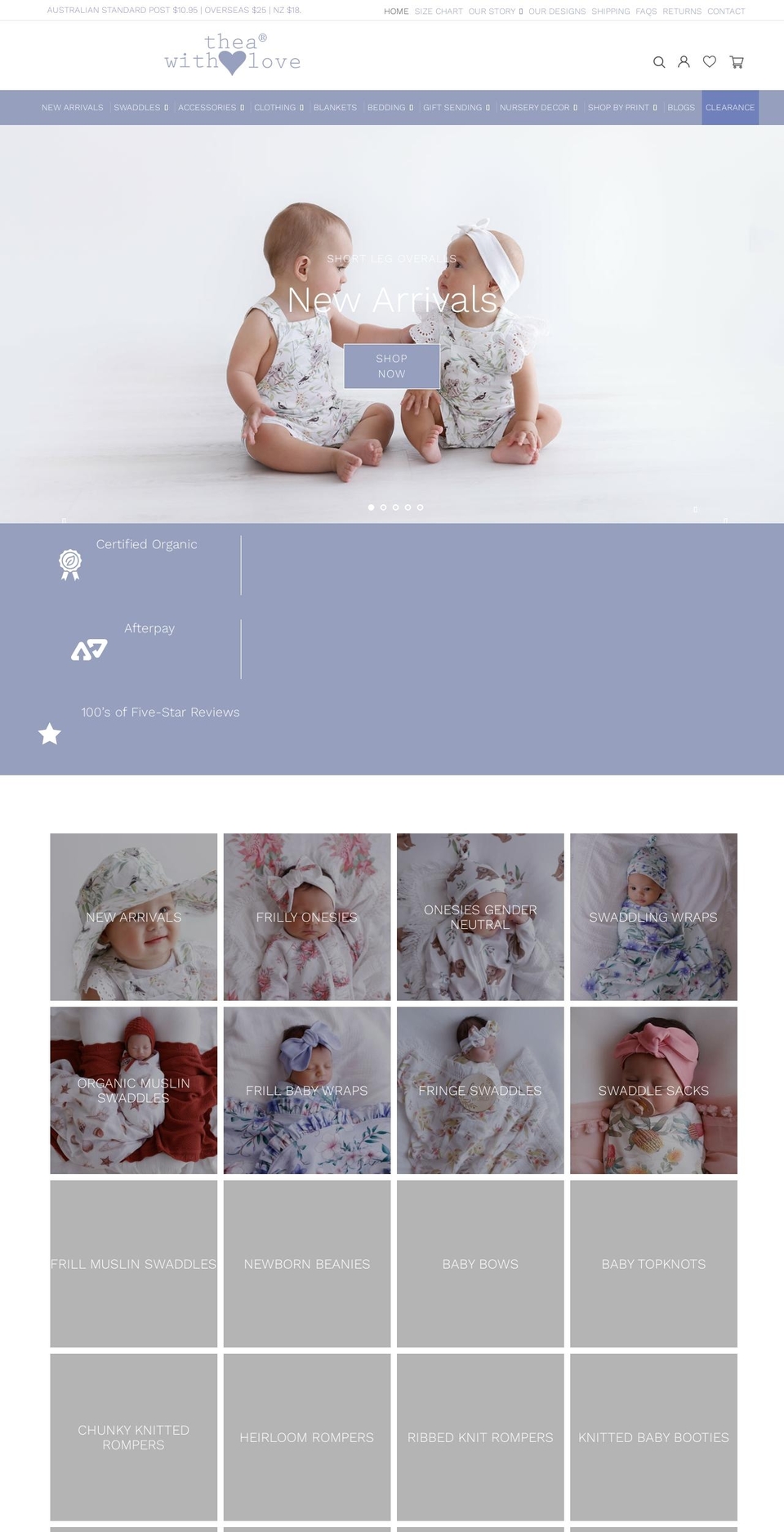 theawithlove.com.au shopify website screenshot