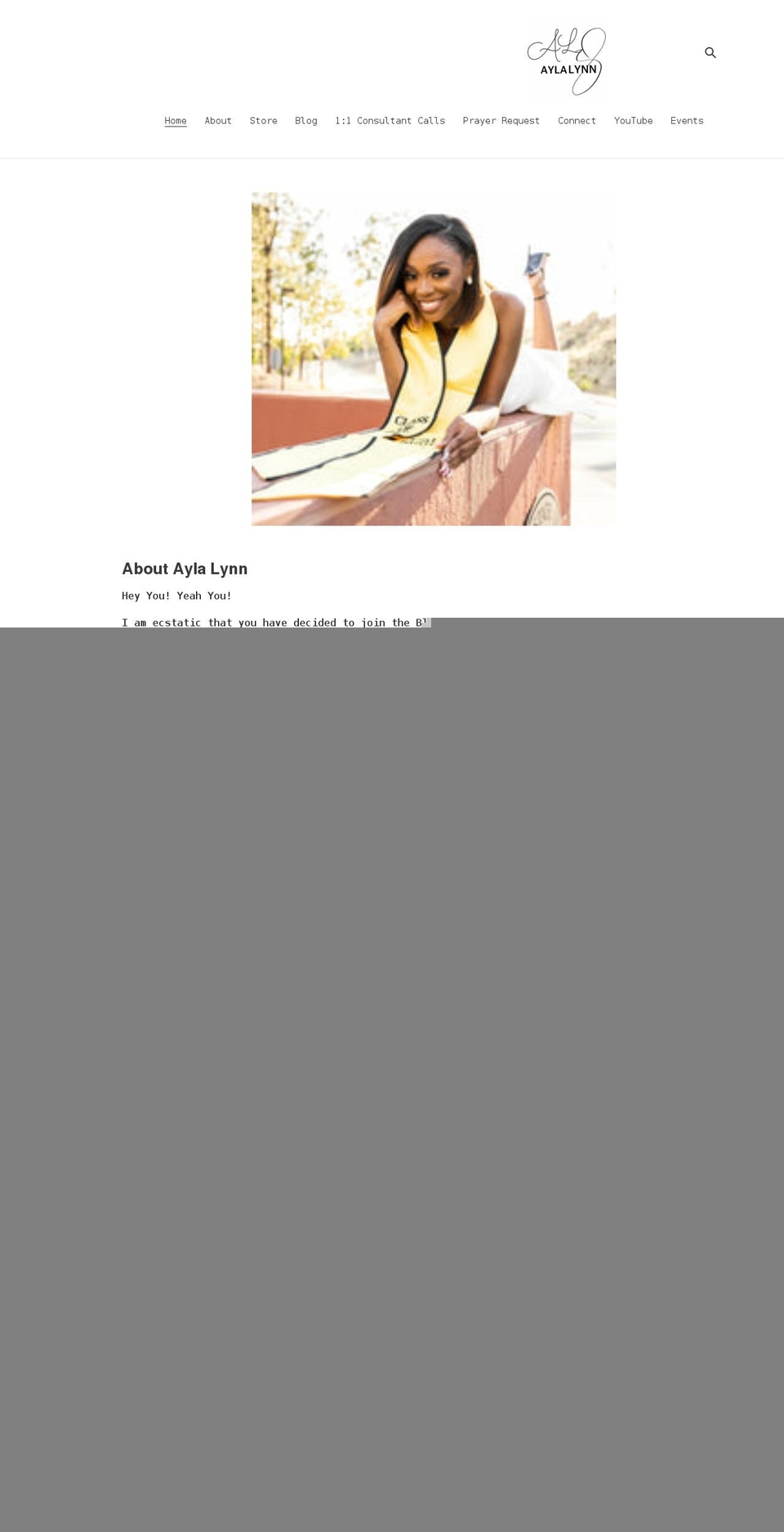 theaylalynn.com shopify website screenshot