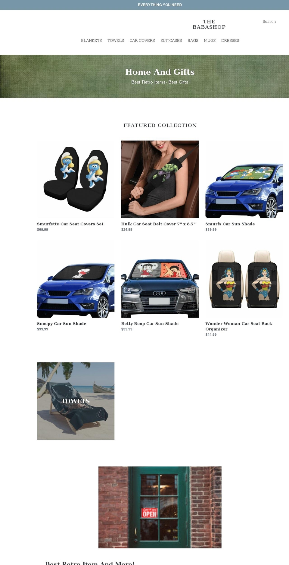 Gifts Shopify theme site example thebabashop.com