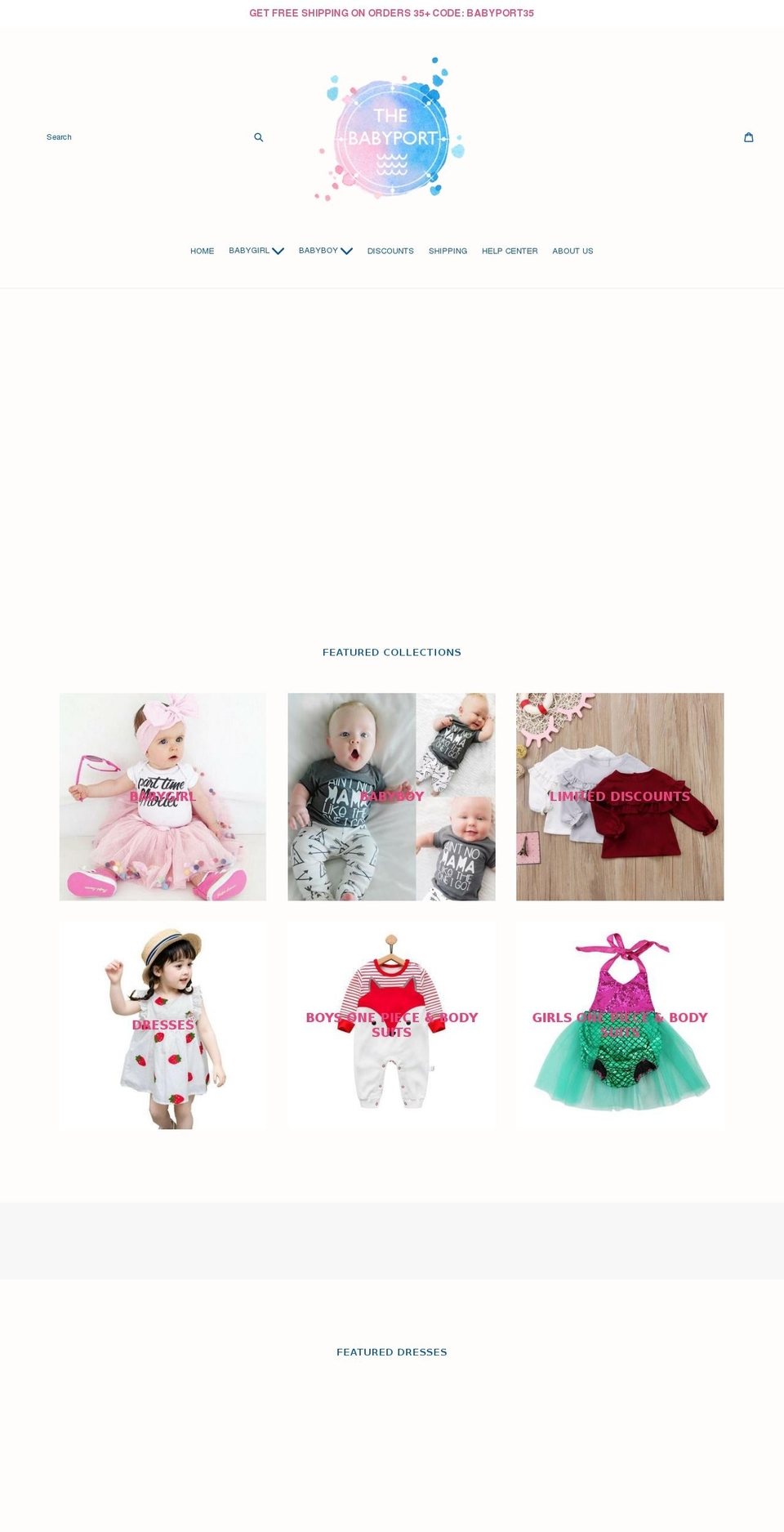 thebabyport.com — Shopify storefront screenshot