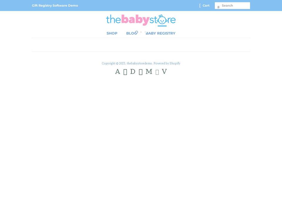 thebabystoredemo.com — Shopify storefront screenshot