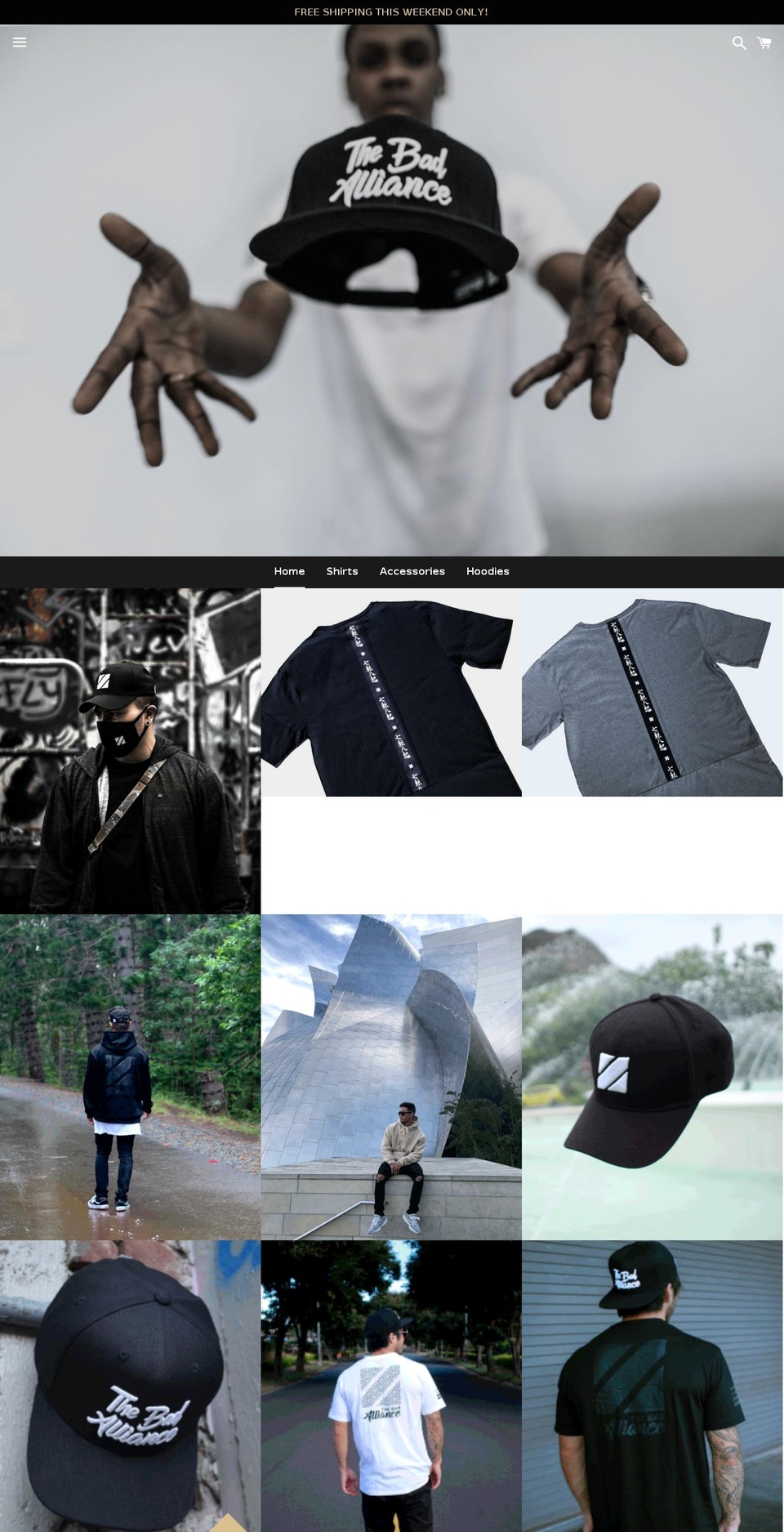 thebadalliance.com — Shopify storefront screenshot