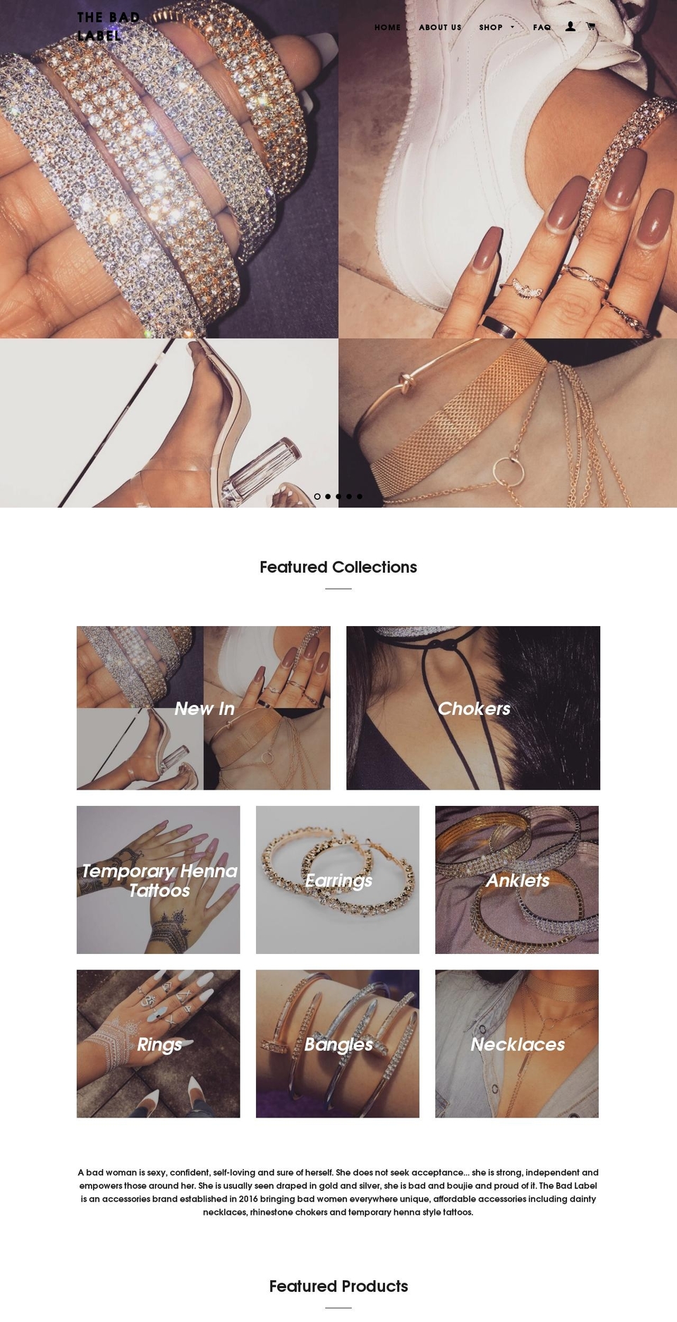 thebadlabel.com shopify website screenshot