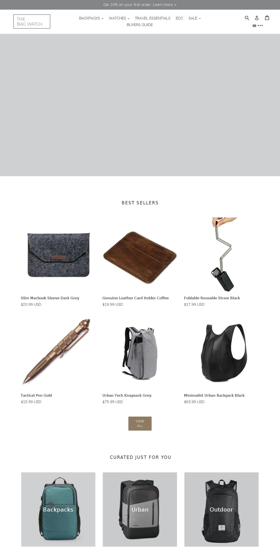 thebagwatch.com shopify website screenshot