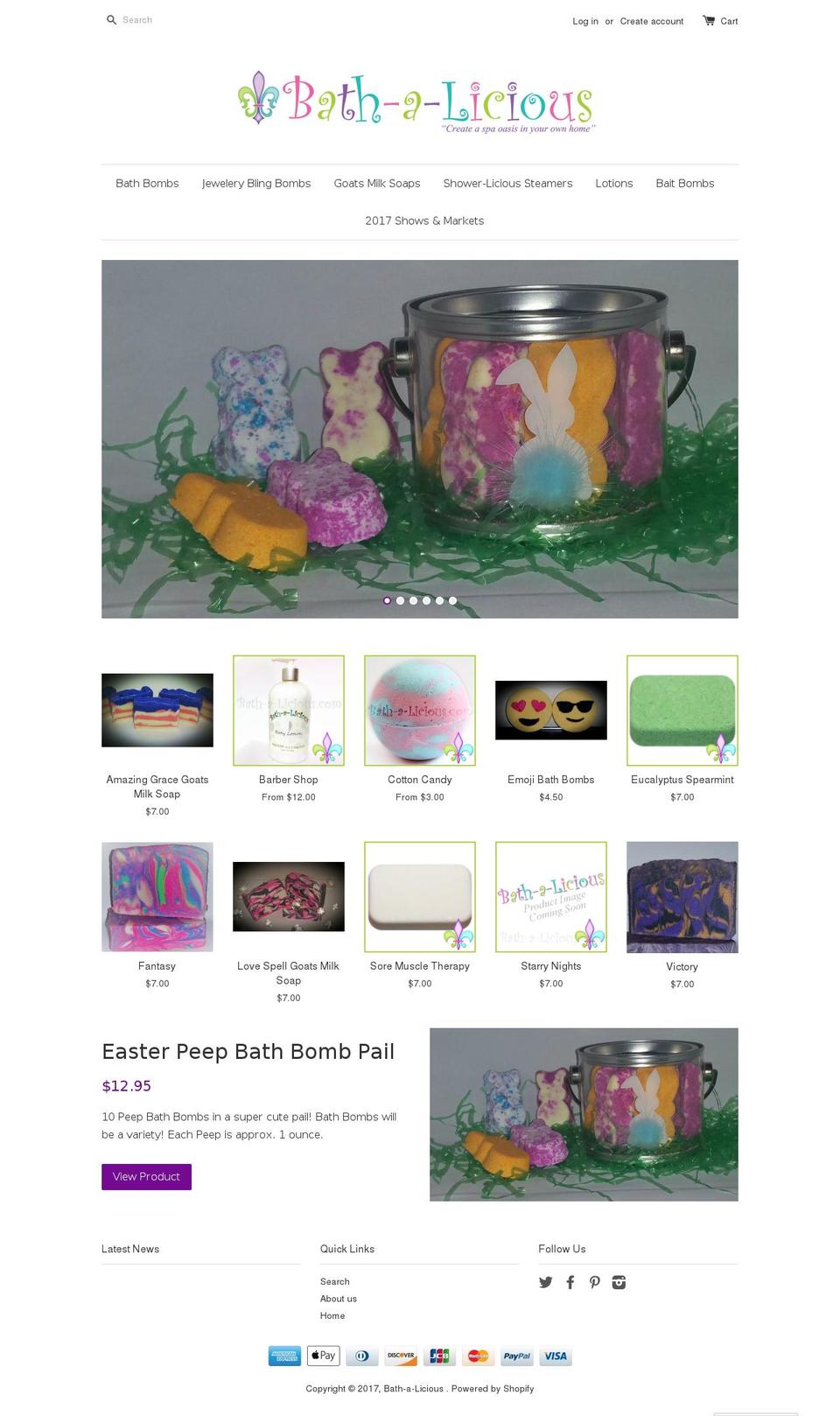 thebaitbomb.com shopify website screenshot