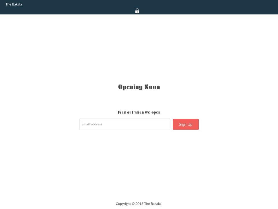 thebakala.com — Shopify storefront screenshot