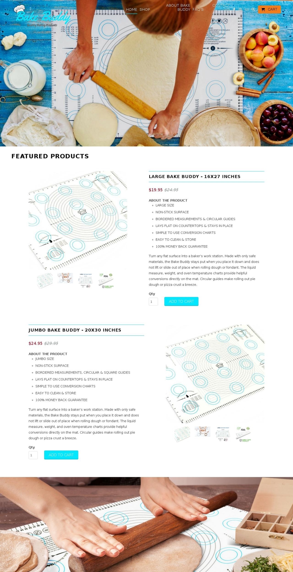 thebakebuddy.com shopify website screenshot