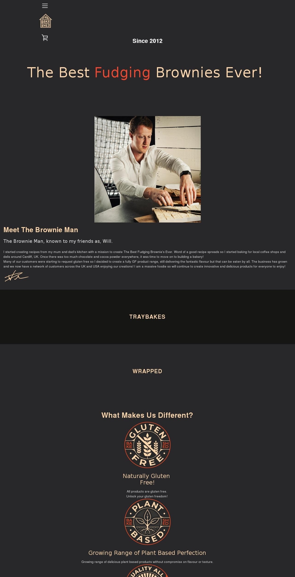 thebakeshed.com shopify website screenshot