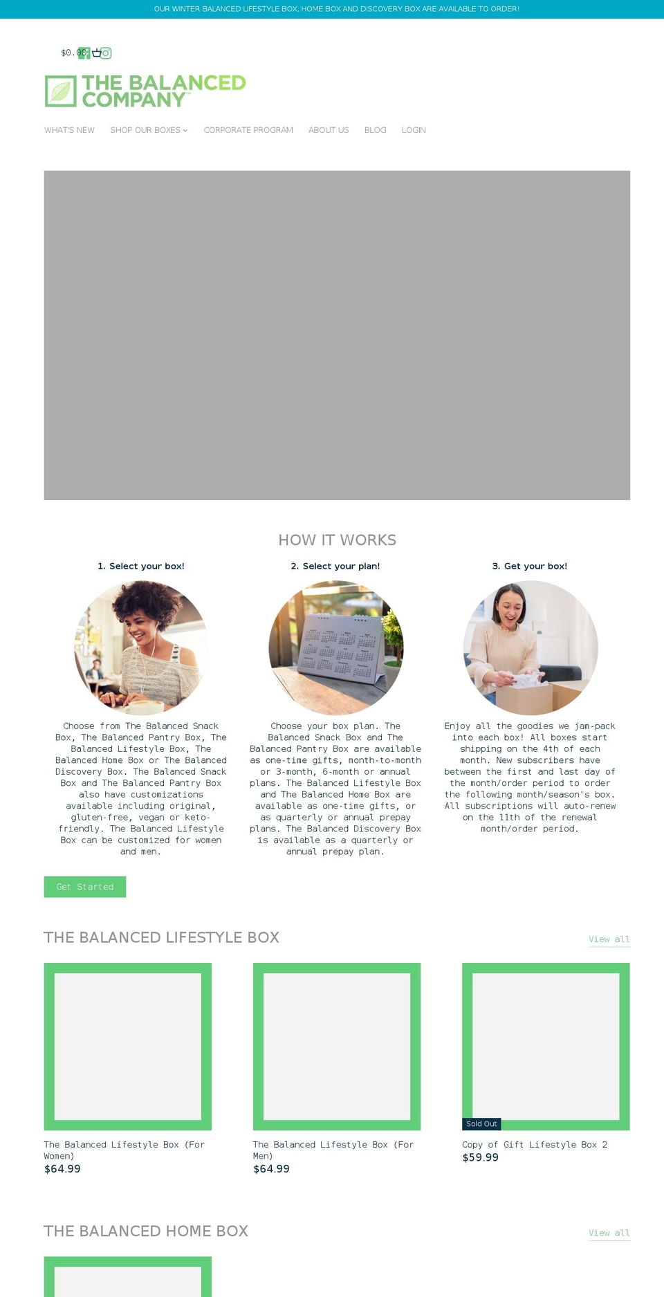 thebalancedcompanyinc.com shopify website screenshot