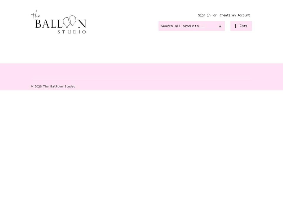 theballoonstudio.com.sg shopify website screenshot