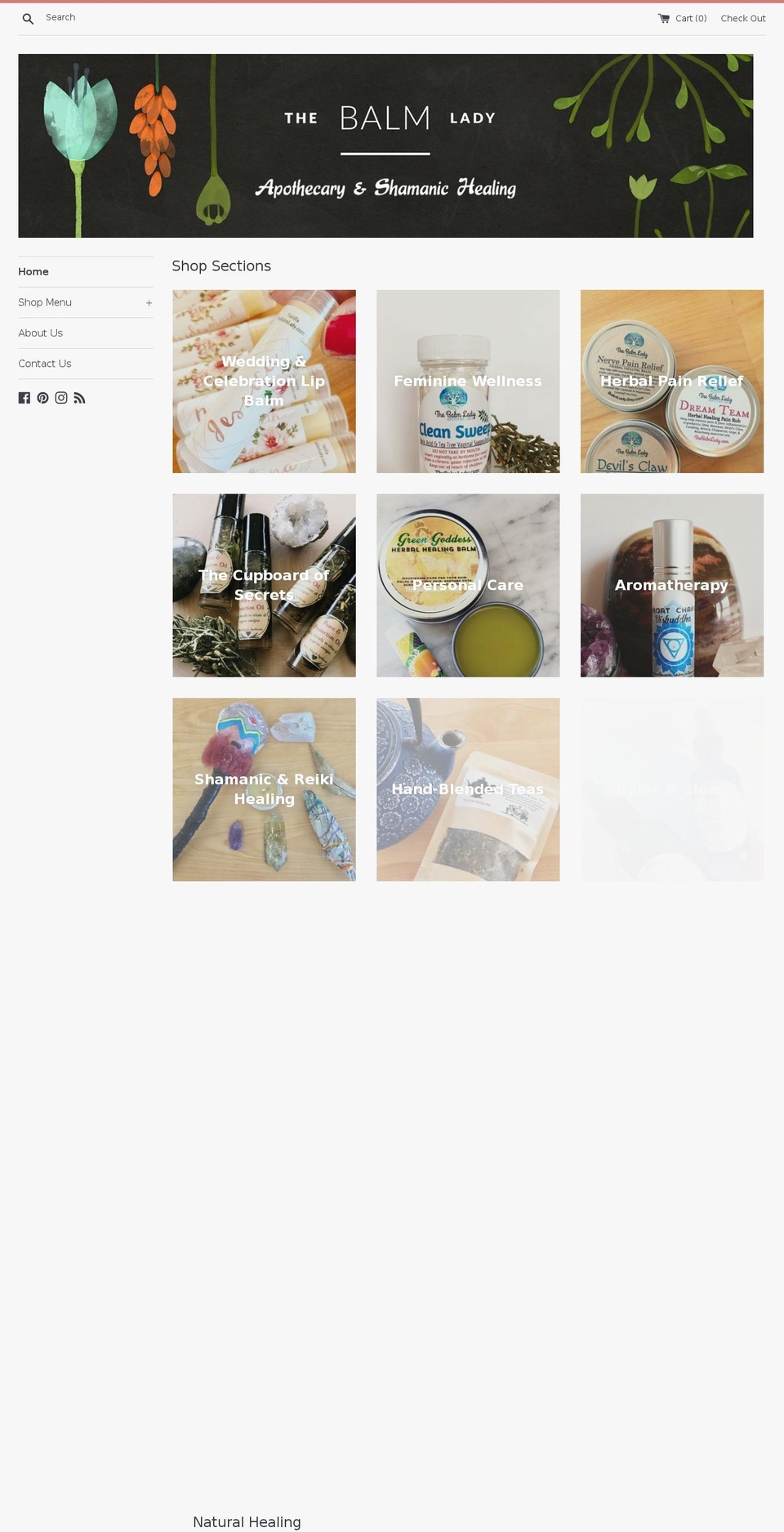 thebalmlady.com — Shopify storefront screenshot