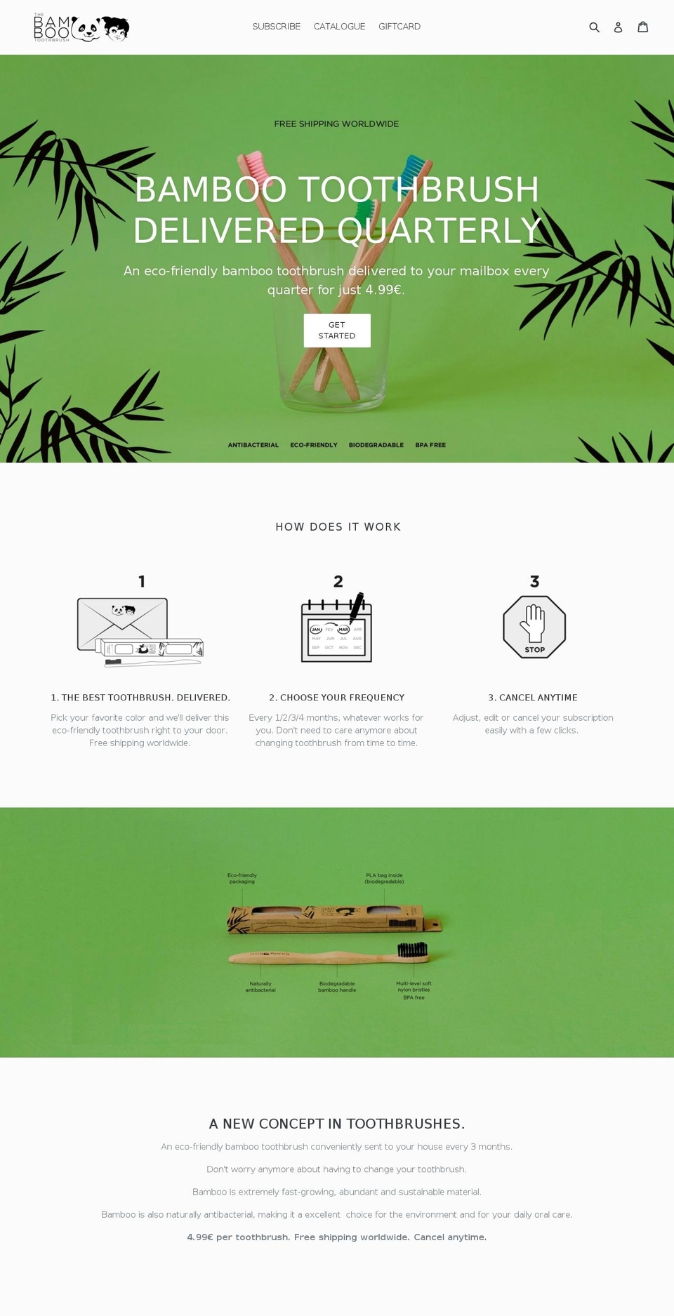 thebamandboo.com shopify website screenshot
