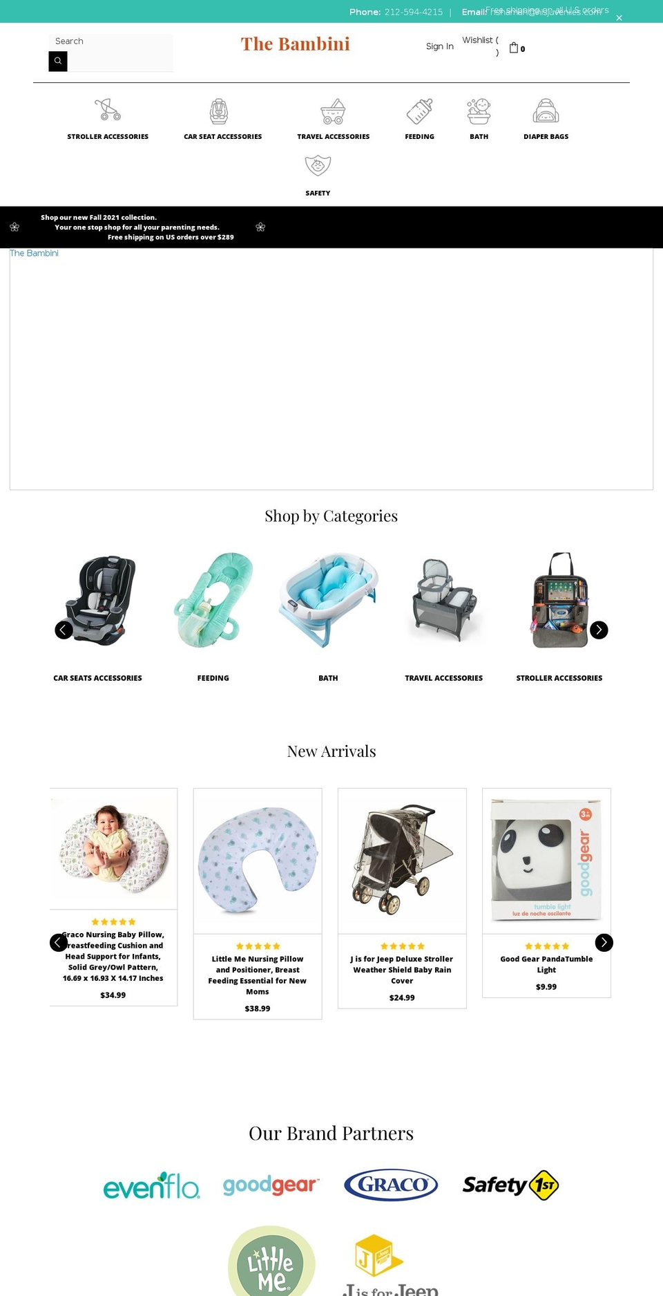 thebambini.shop shopify website screenshot