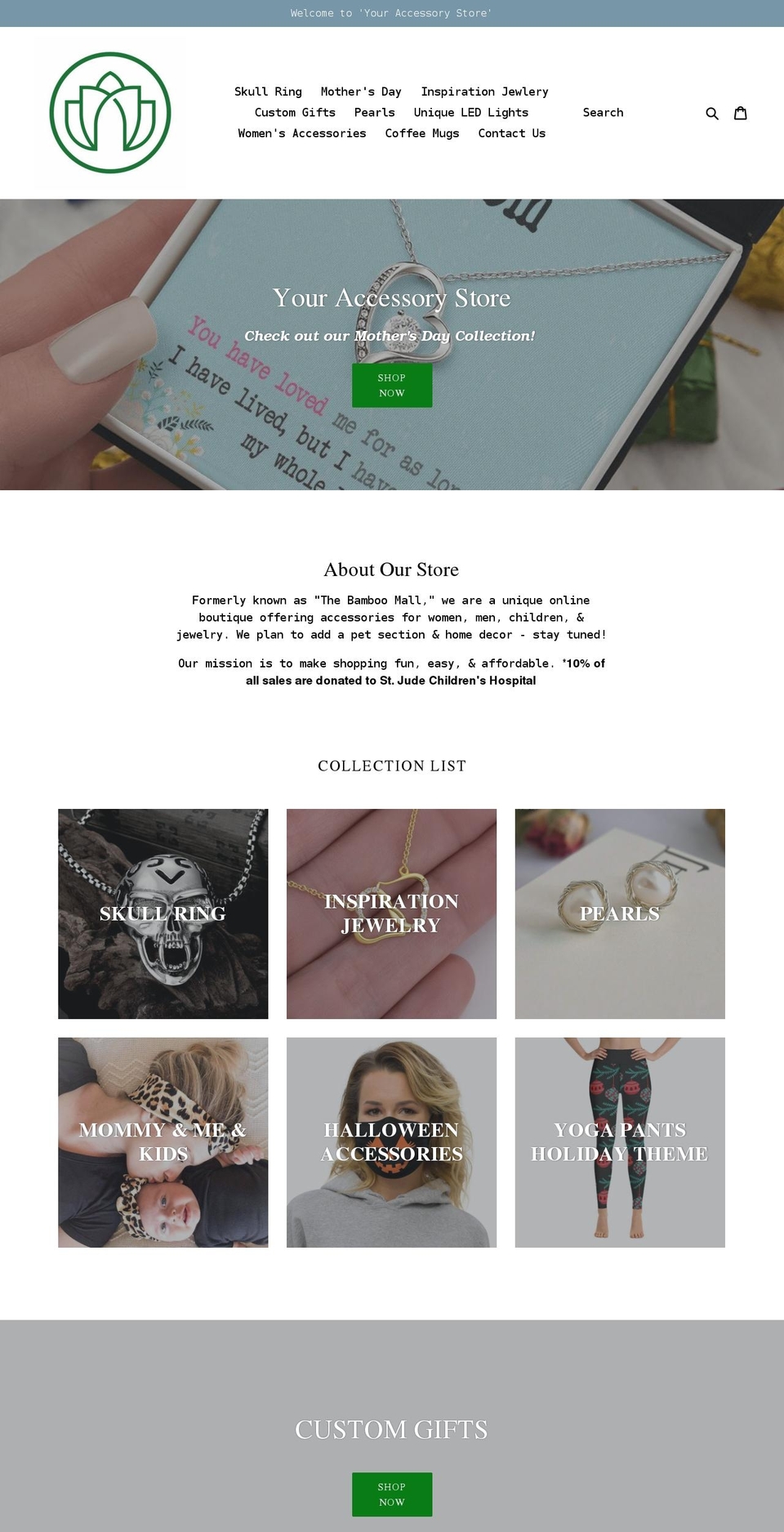 thebamboomall.com shopify website screenshot