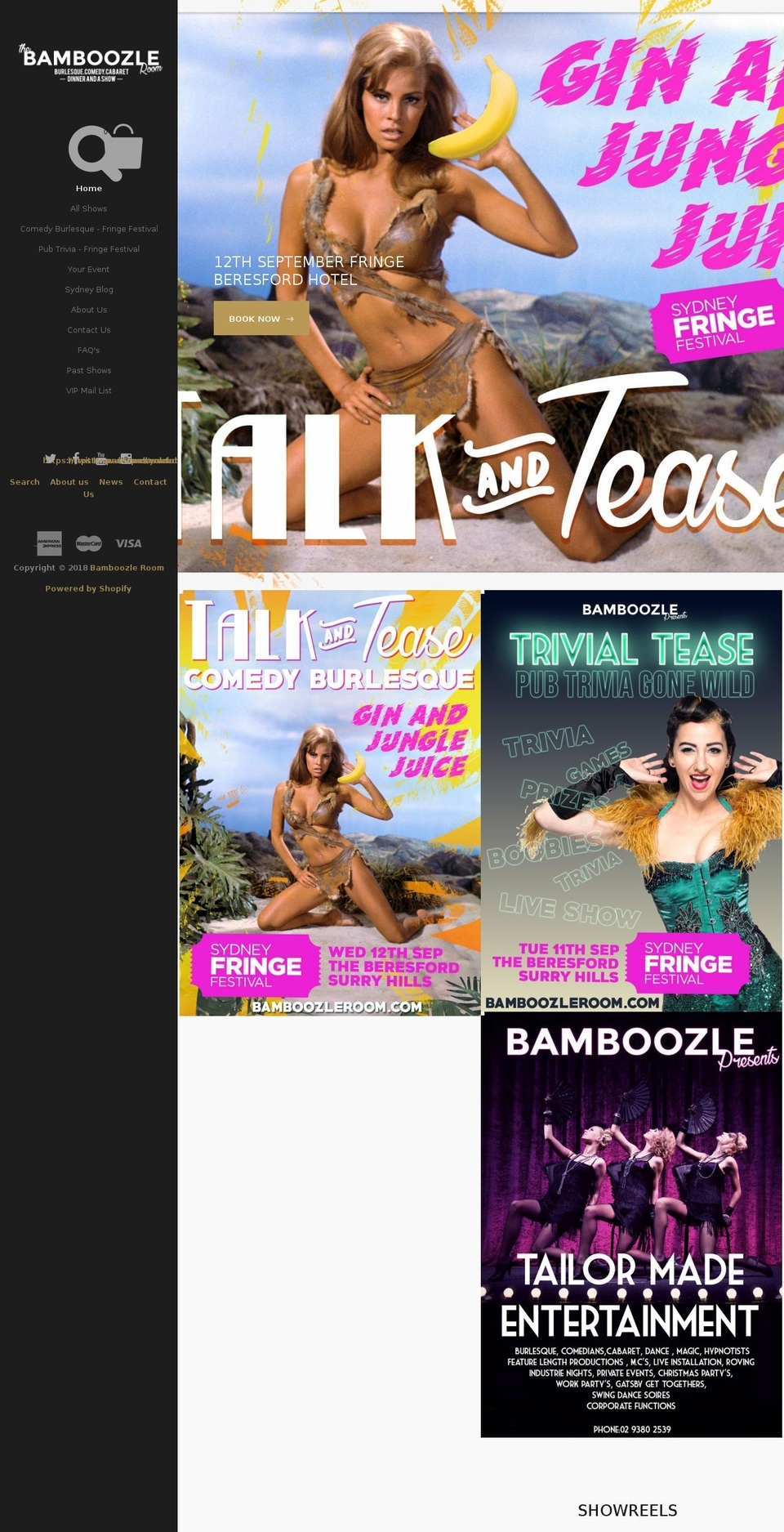 thebamboozleroom.com shopify website screenshot