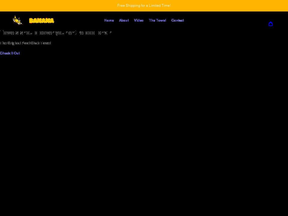 thebananacabana.com shopify website screenshot