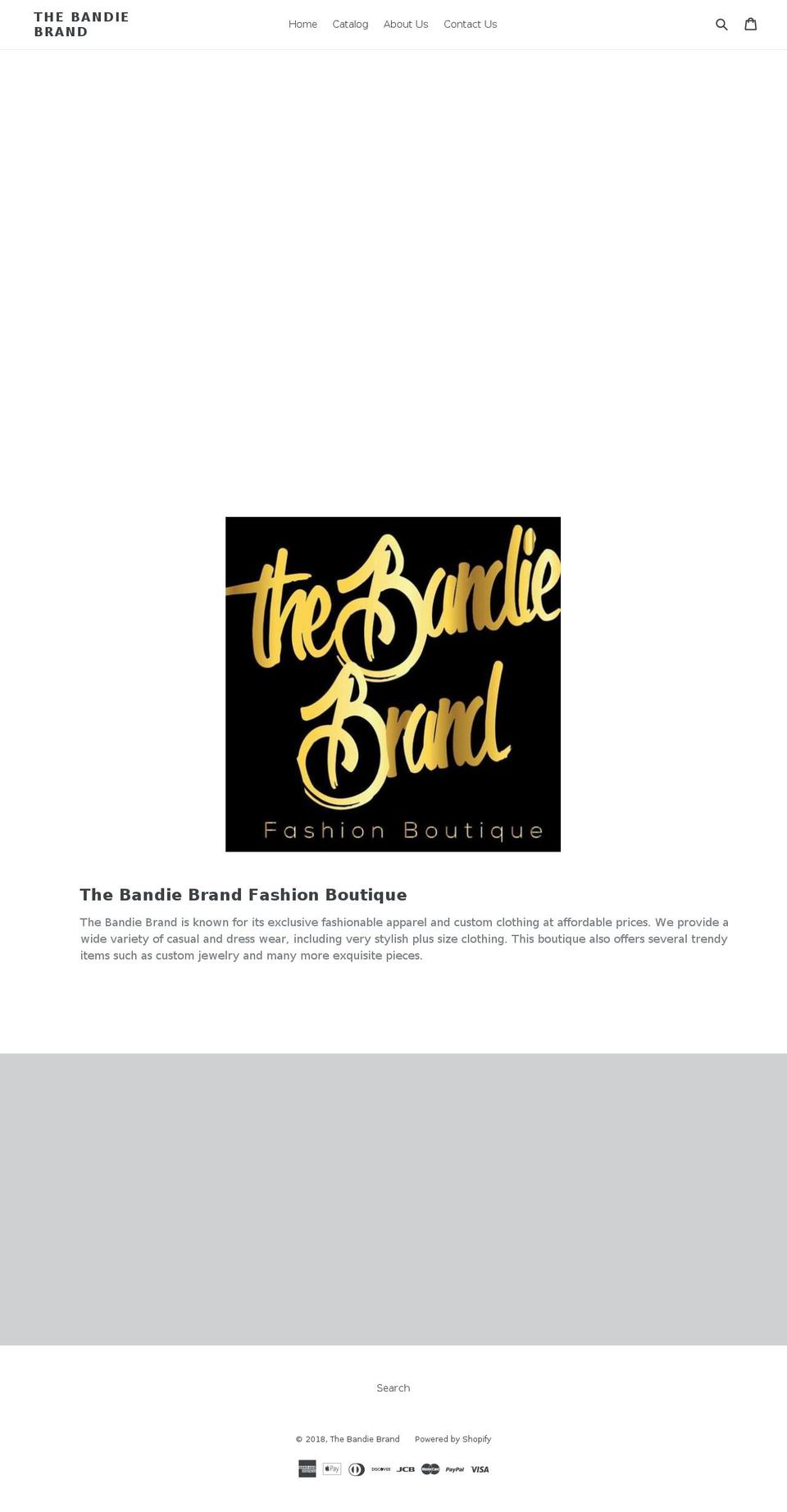 thebandiebrand.com — Shopify storefront screenshot