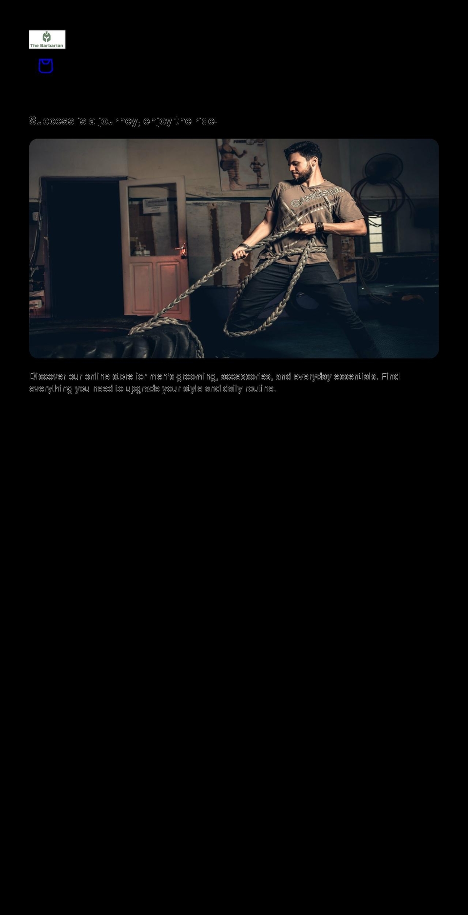 thebarbarian.net shopify website screenshot