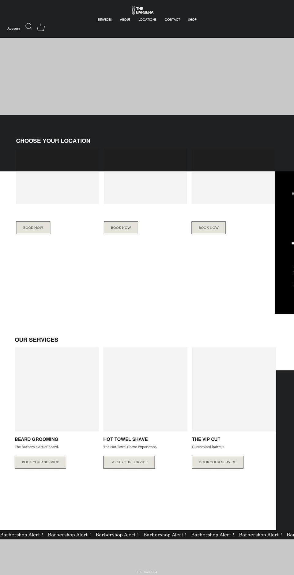 thebarbera.com shopify website screenshot
