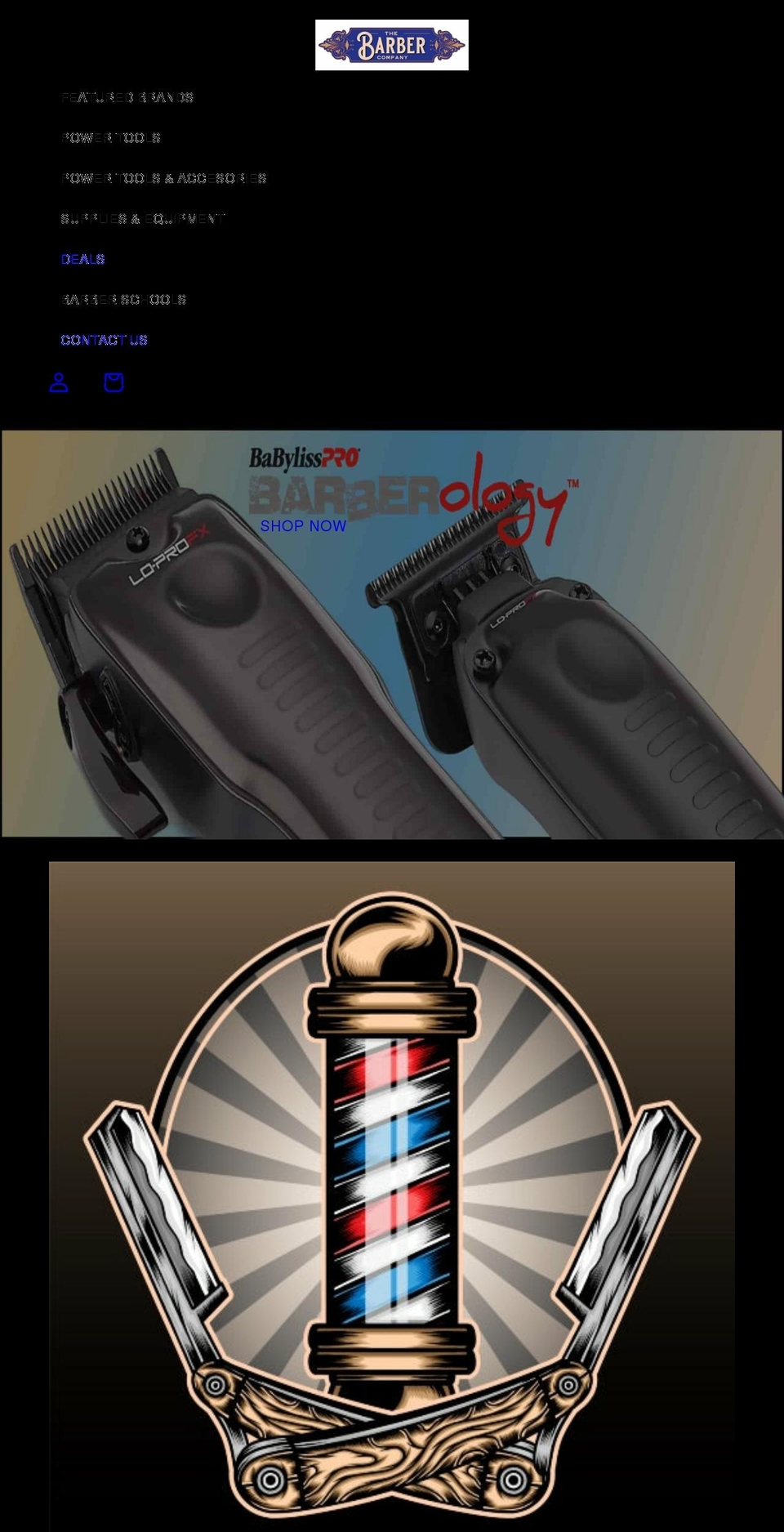 thebarbercompany.com shopify website screenshot