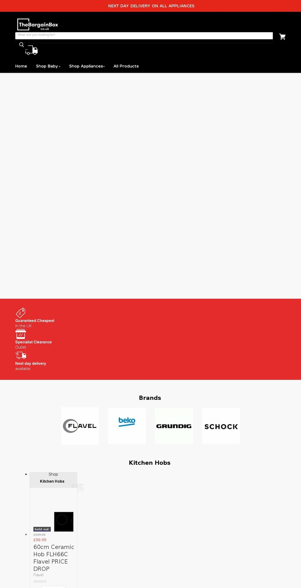 thebargainbox.co.uk shopify website screenshot