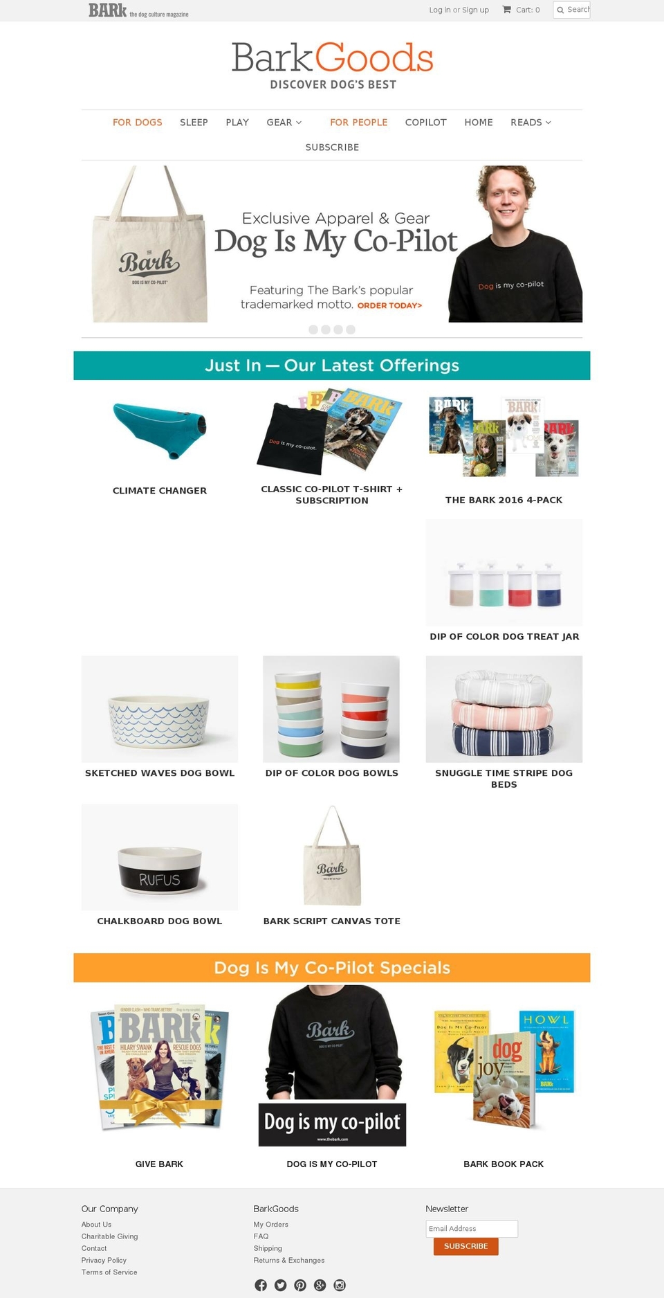 BarkGoods V3 Shopify theme site example thebarkgoods.com