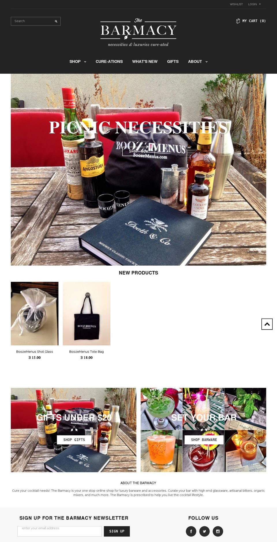 thebarmacy.com shopify website screenshot
