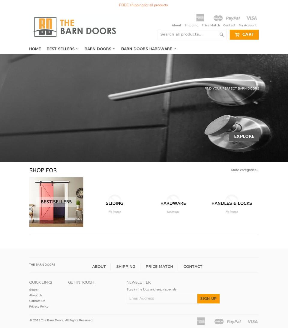 dsl-5-0-1 Shopify theme site example thebarndoors.com