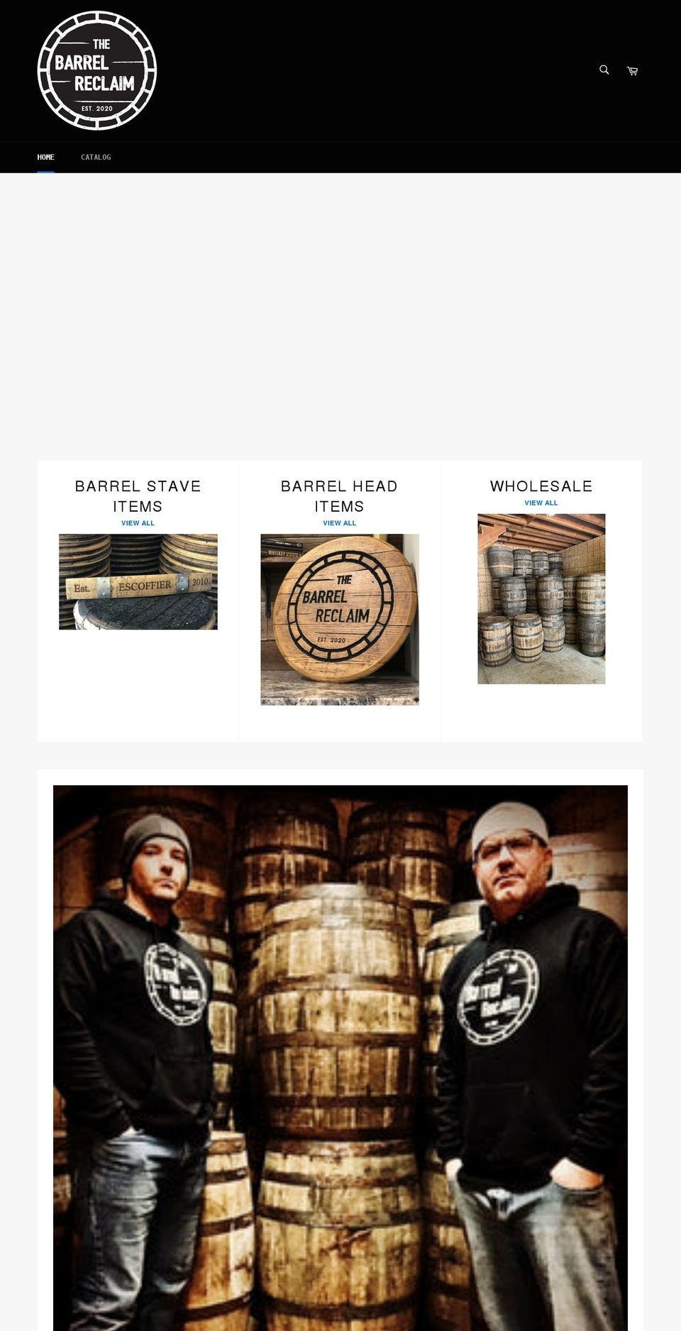 thebarrelreclaim.com shopify website screenshot