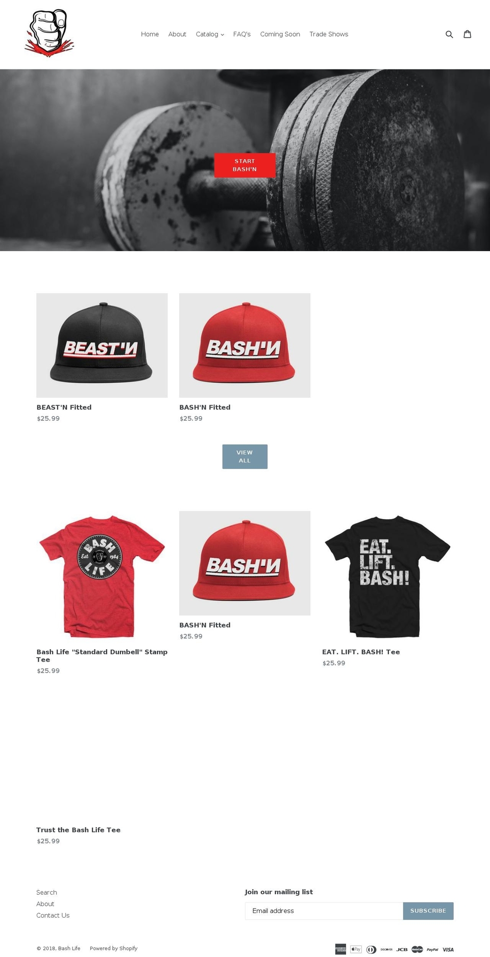 thebashlife.com shopify website screenshot