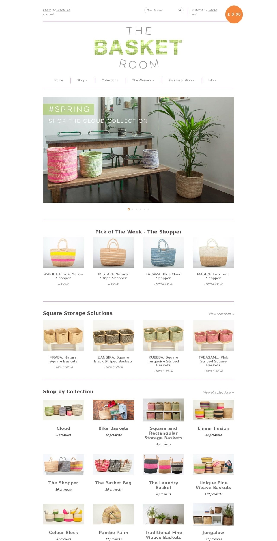 thebasketroom.com shopify website screenshot