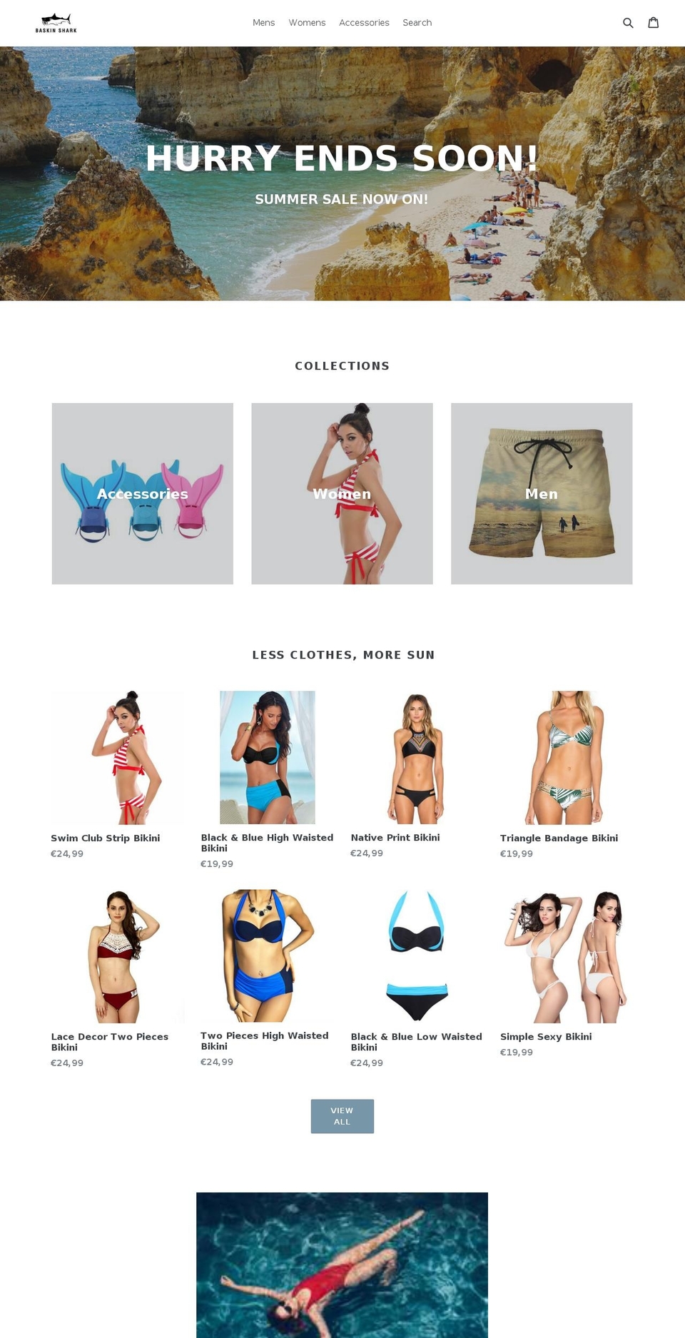 thebaskinshark.com — Shopify storefront screenshot