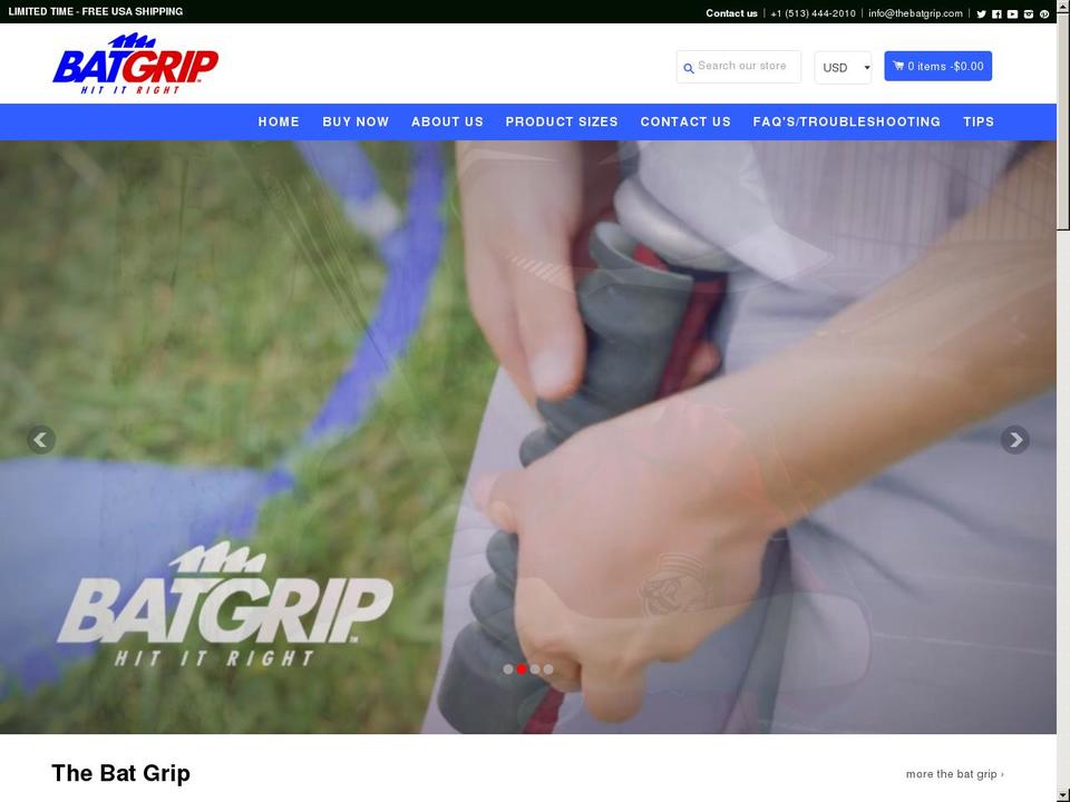 thebatgrip.com — Shopify storefront screenshot