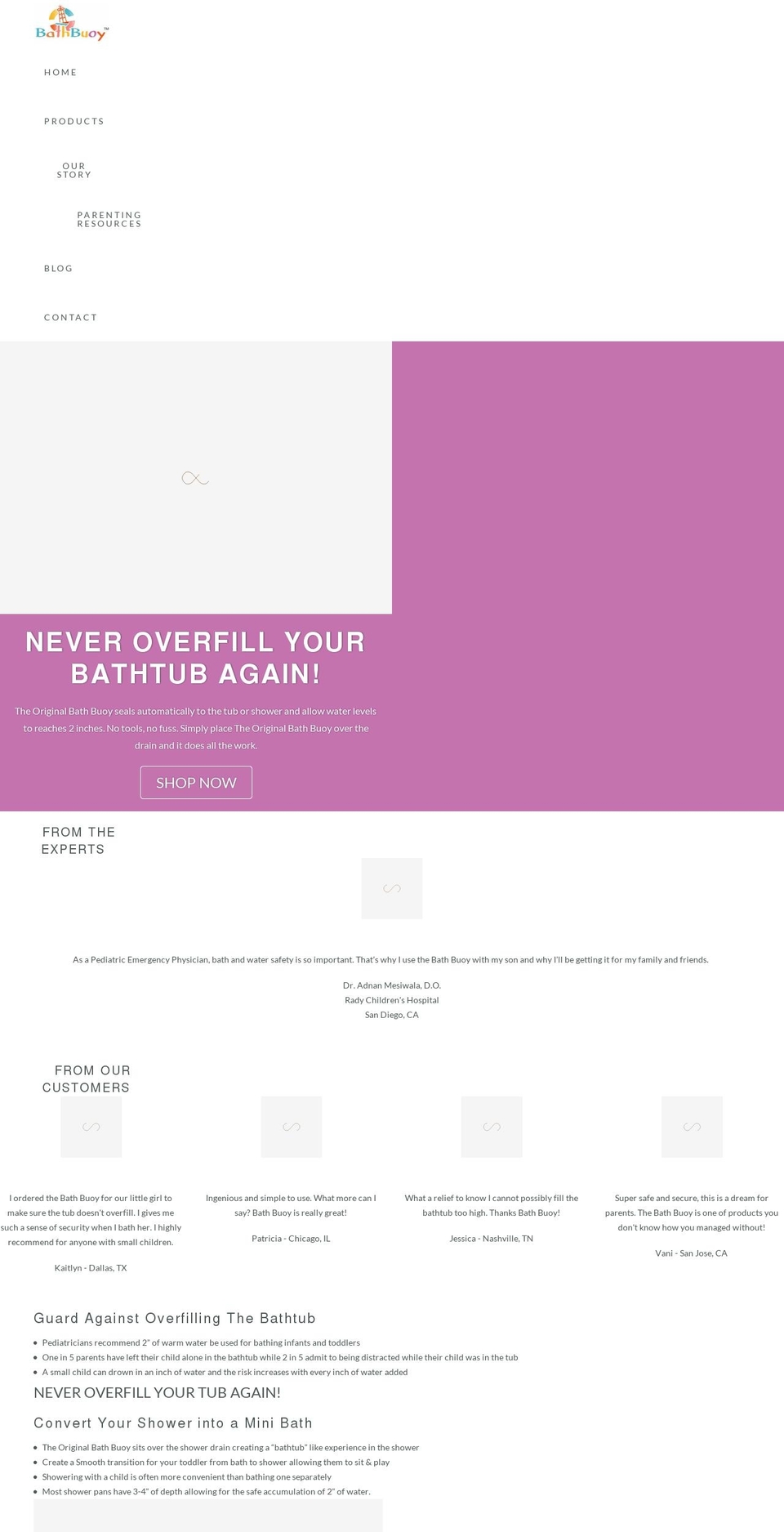 thebathbuoy.com shopify website screenshot