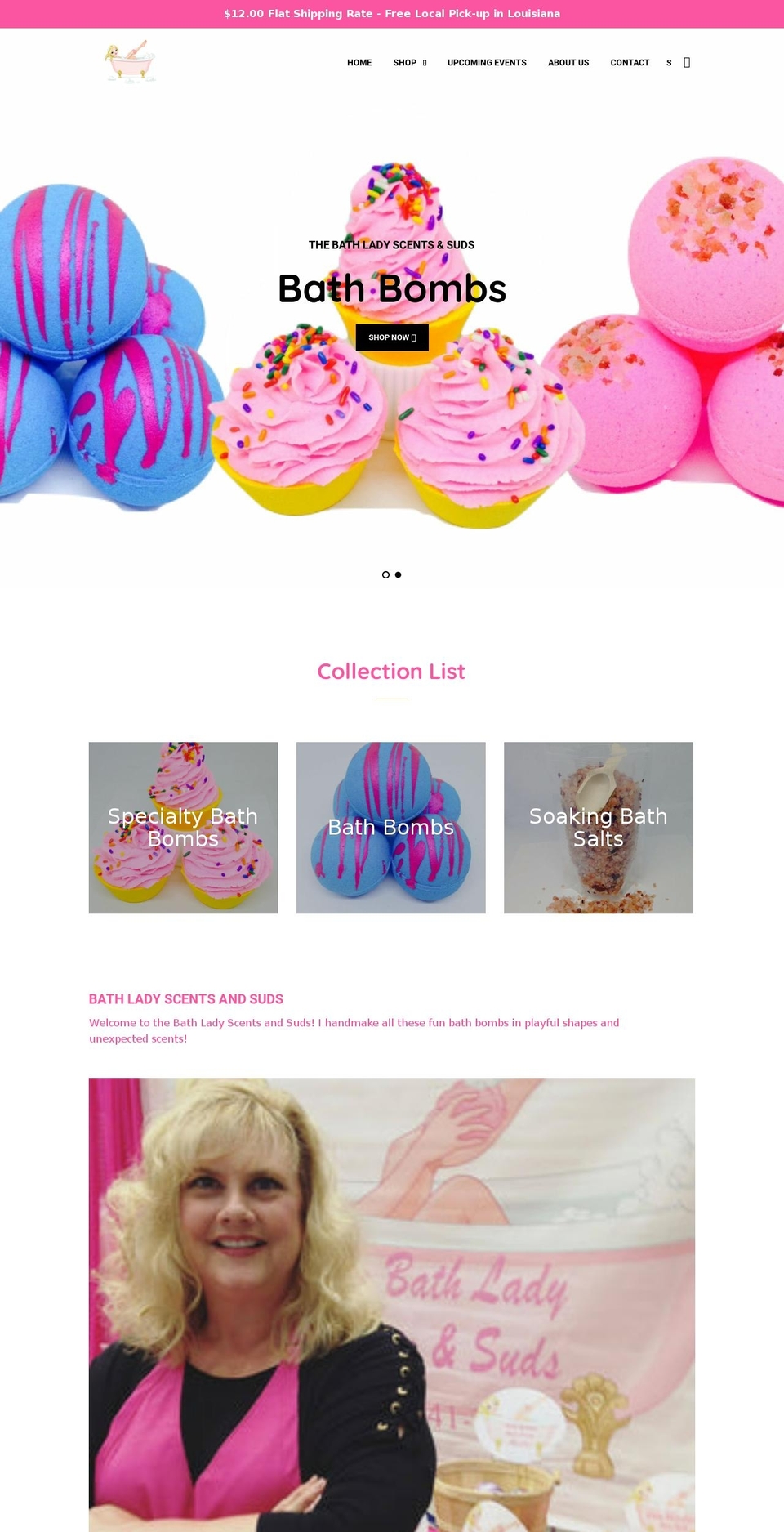 thebathladyshop.com — Shopify storefront screenshot