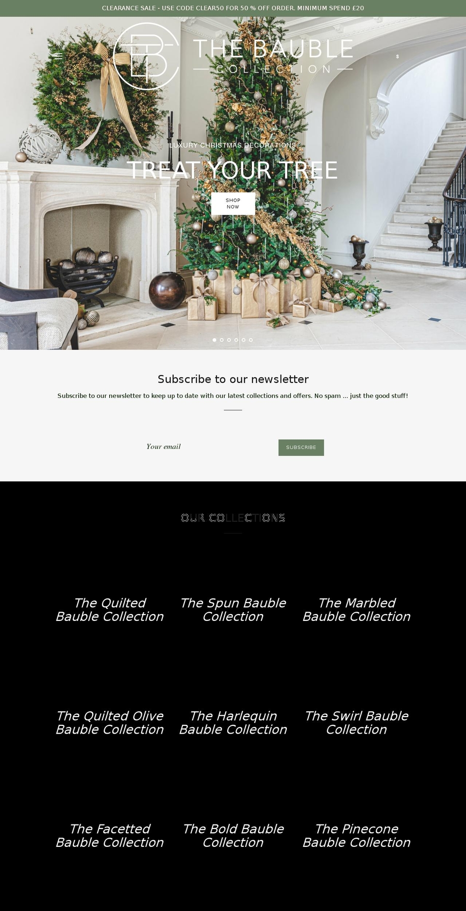 thebaublecollection.com shopify website screenshot
