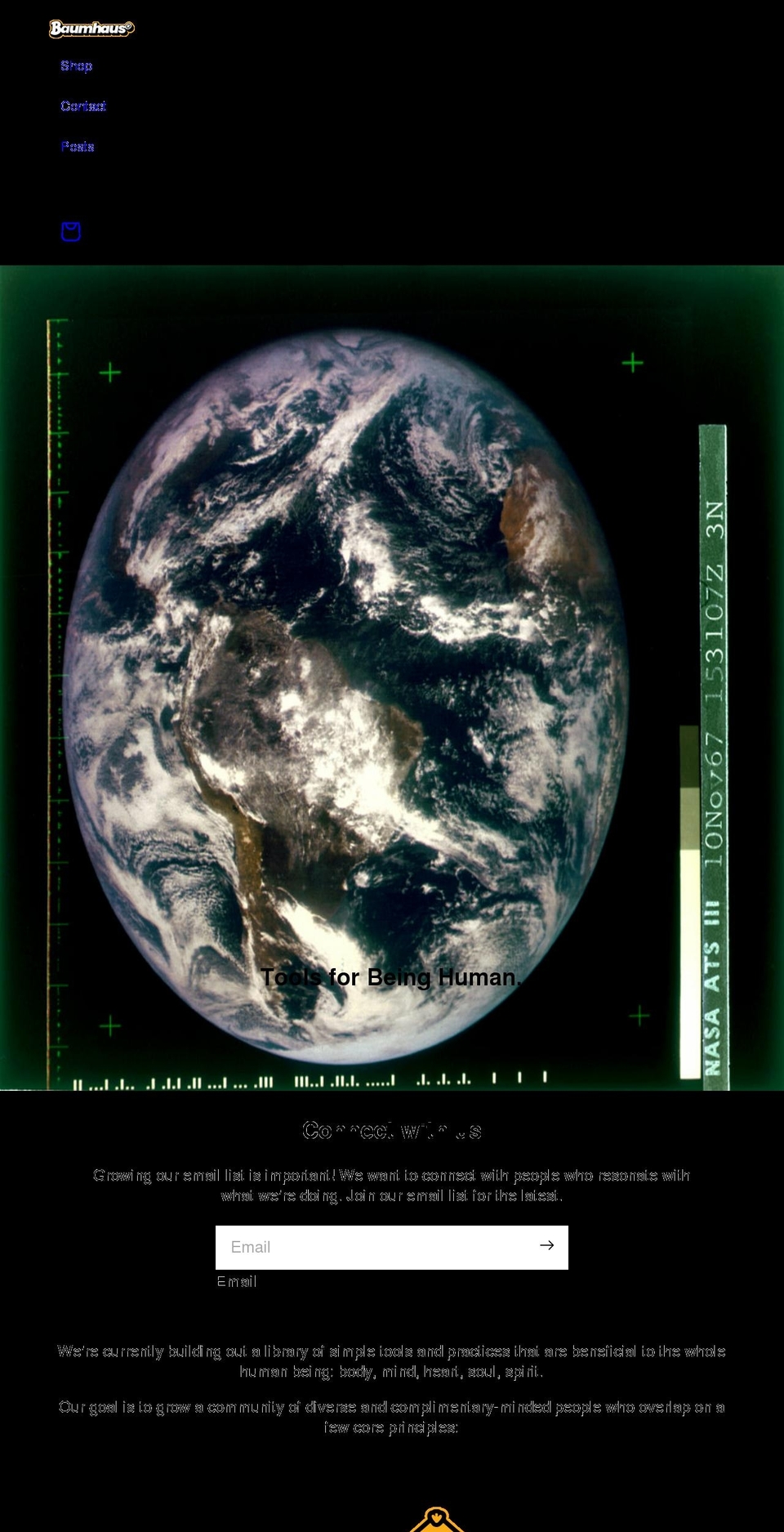 thebaumhaus.com shopify website screenshot