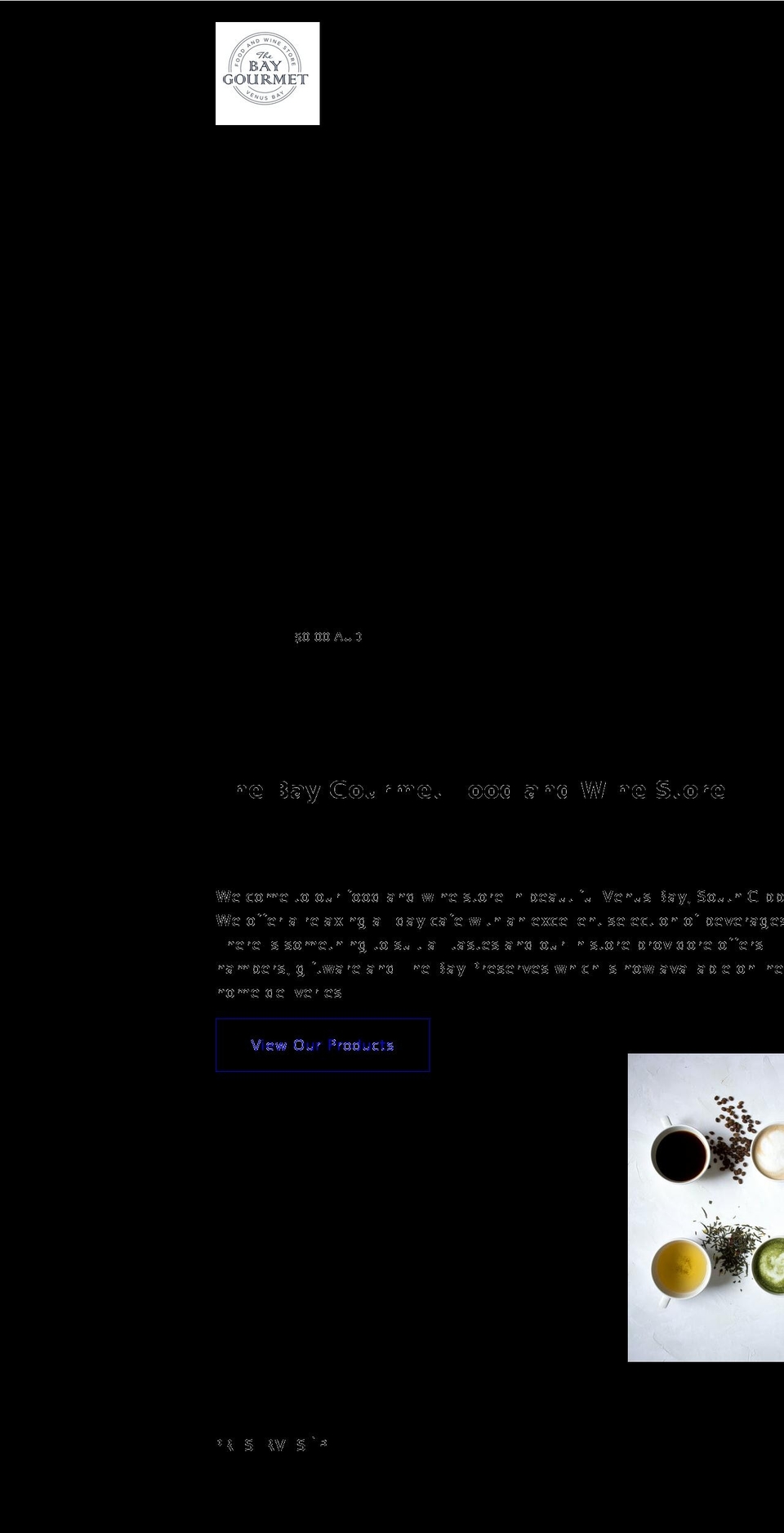 thebaygourmet.com.au shopify website screenshot