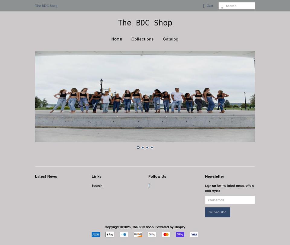 thebdcshop.com shopify website screenshot