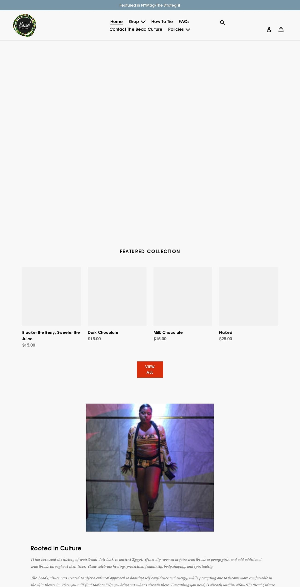thebeadculture.com shopify website screenshot