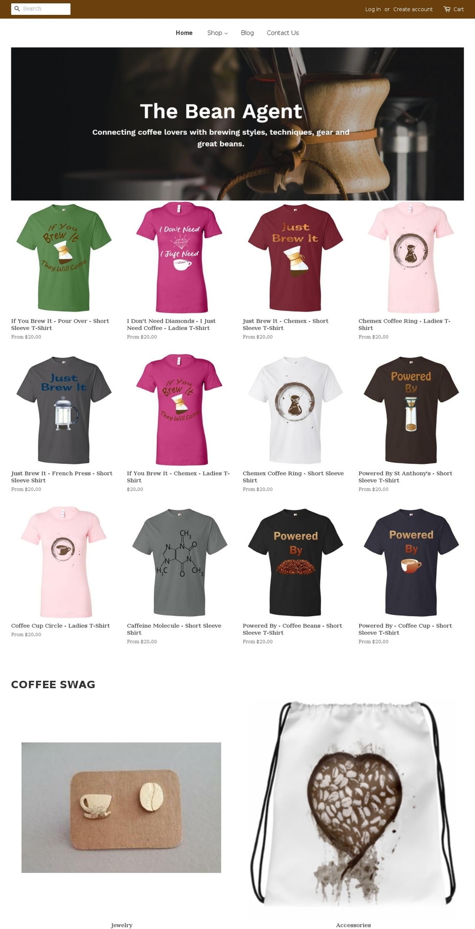 thebeanagent.com — Shopify storefront screenshot