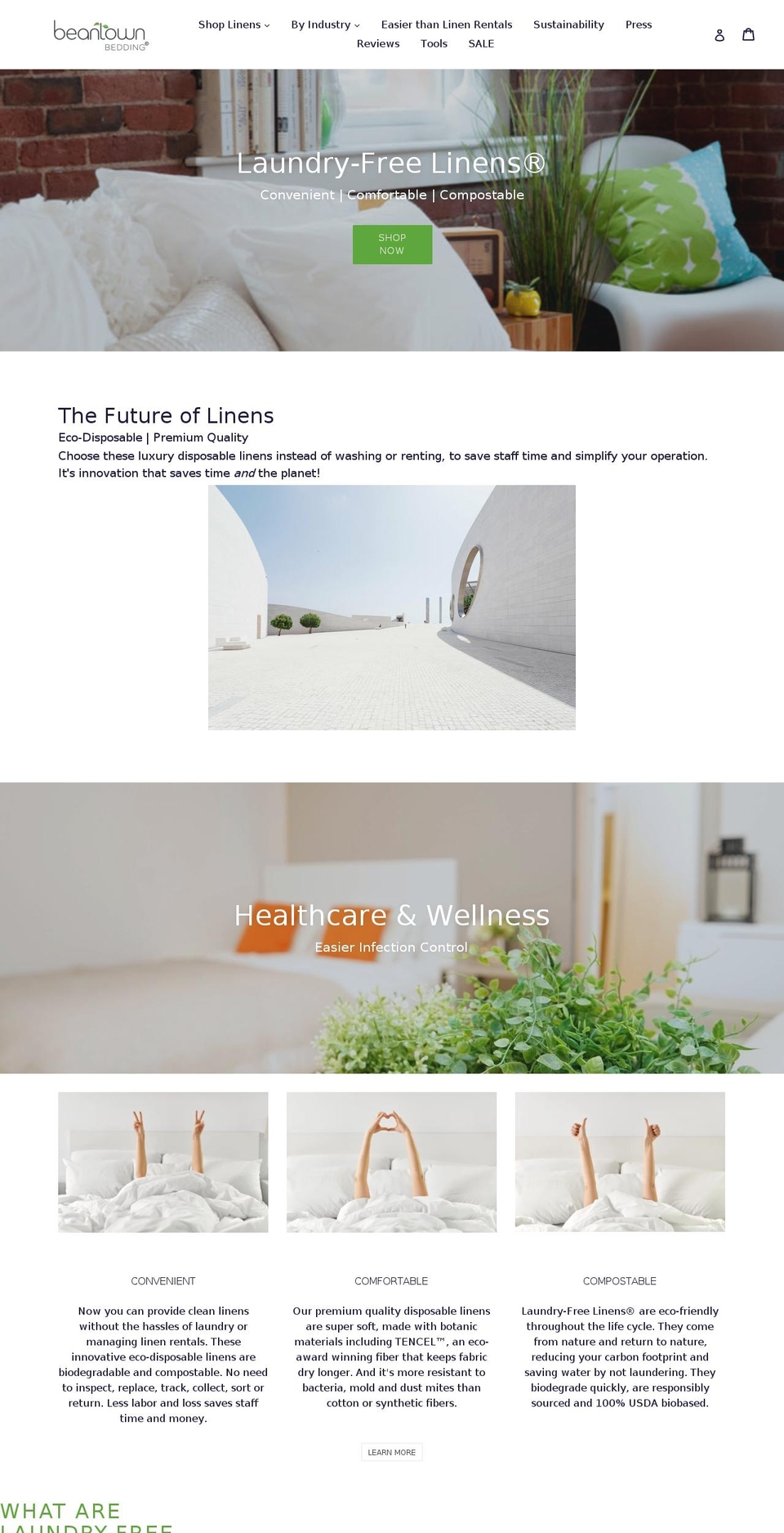 thebeantowngroup.com — Shopify storefront screenshot