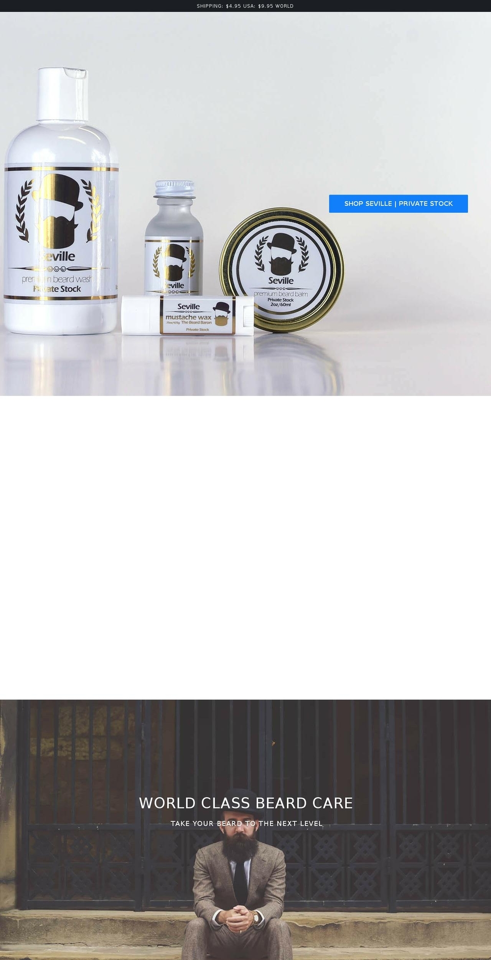 thebeardbaron.com shopify website screenshot