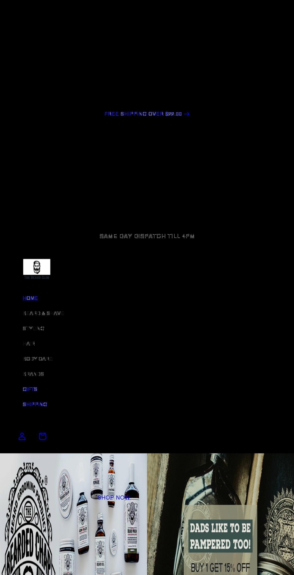 thebeardclub.com.au shopify website screenshot