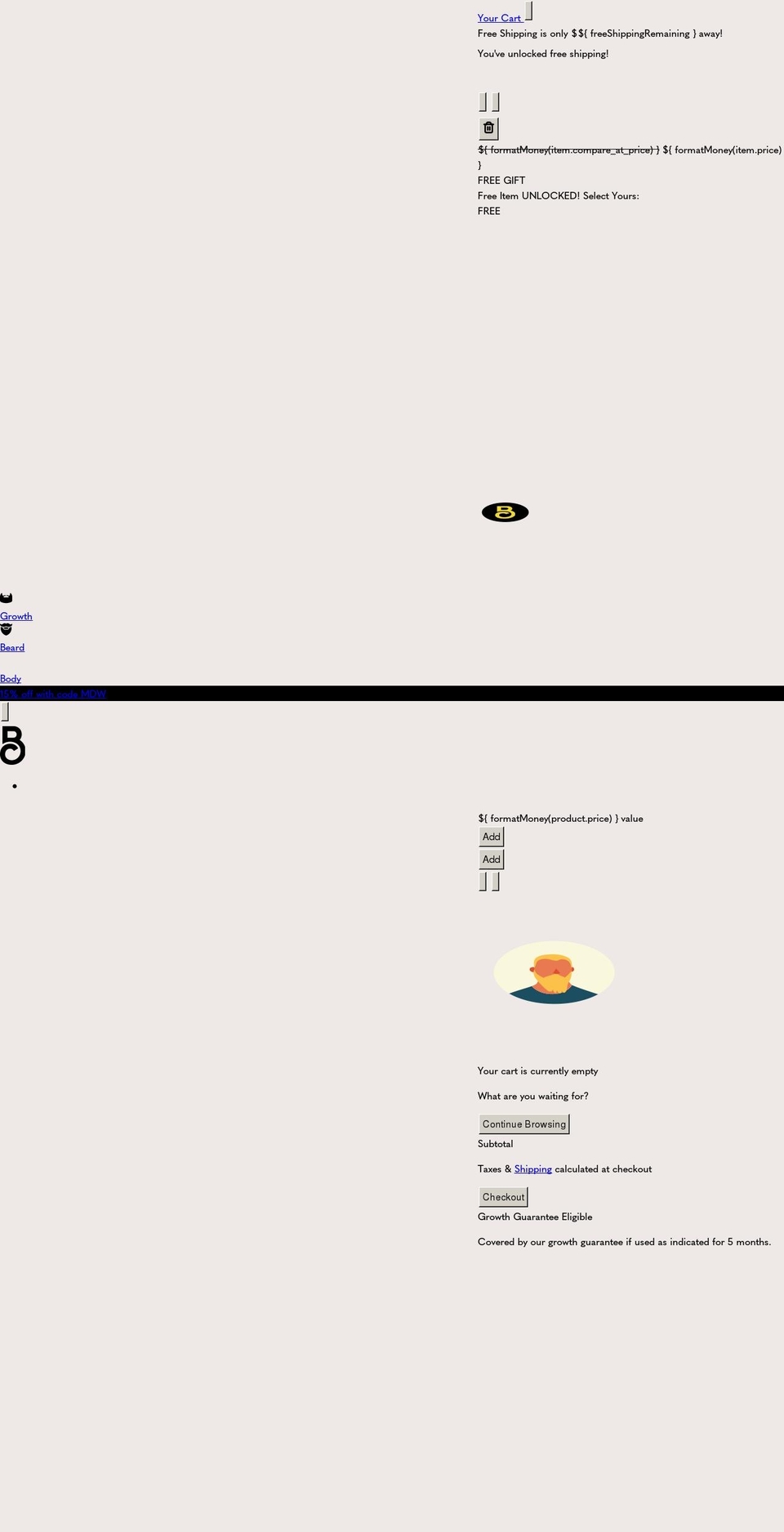 thebeardclub.com shopify website screenshot